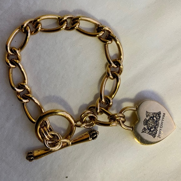 Juicy Couture heart gold tone bracelet. VTG - Picture 4 of 4